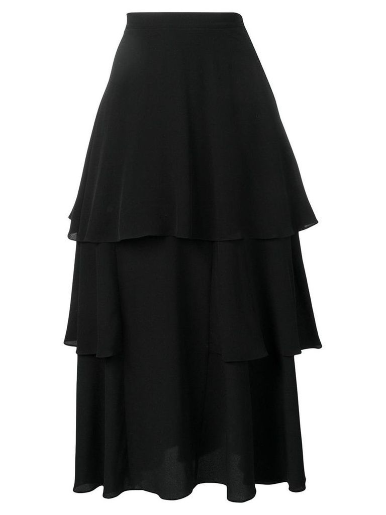 Stella McCartney tiered ruffled skirt - Black