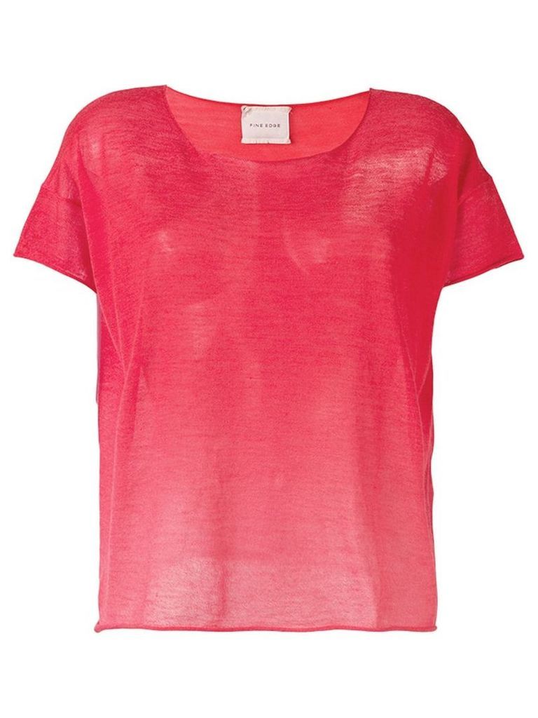 Fine Edge ombré Degrade knitted top - Red