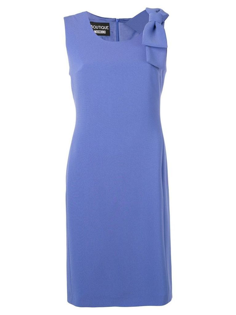 Boutique Moschino bow shift dress - Blue