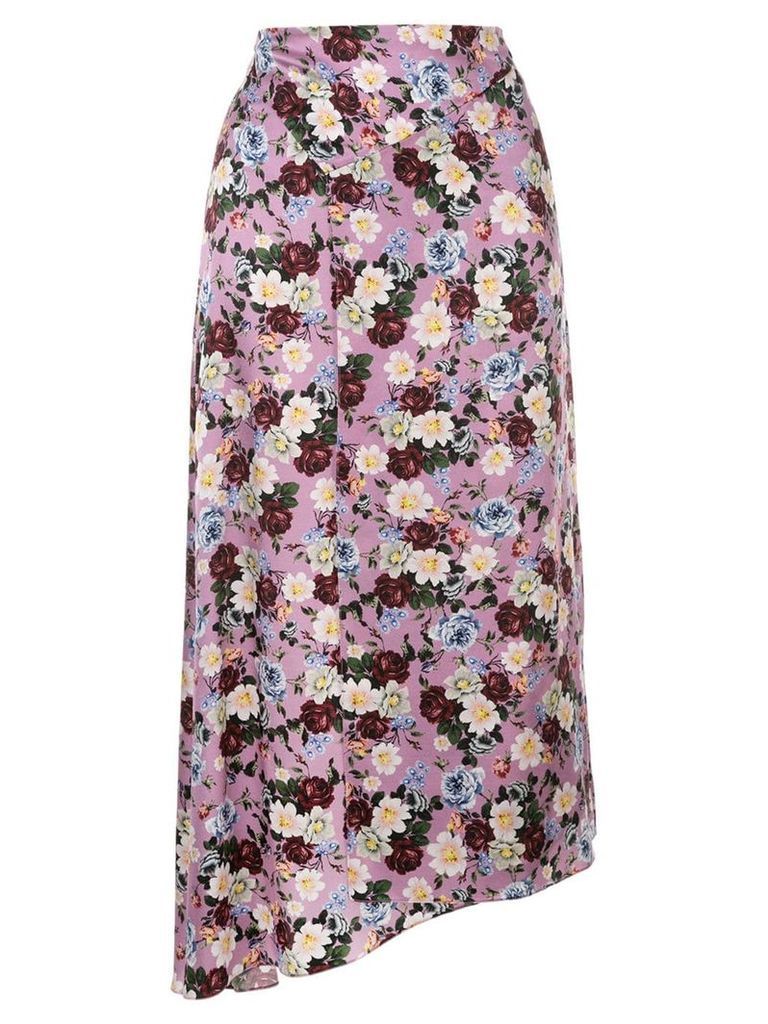 Erdem Tamzin floral skirt - Purple