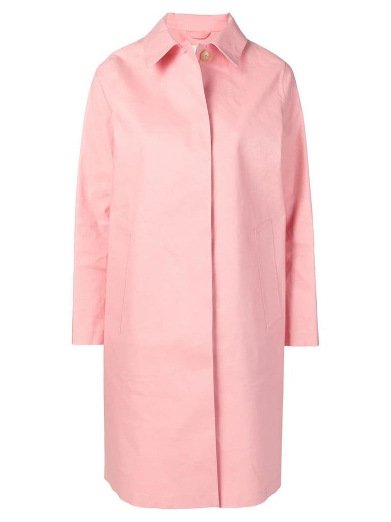 Mackintosh classic slim-fit raincoat - Pink