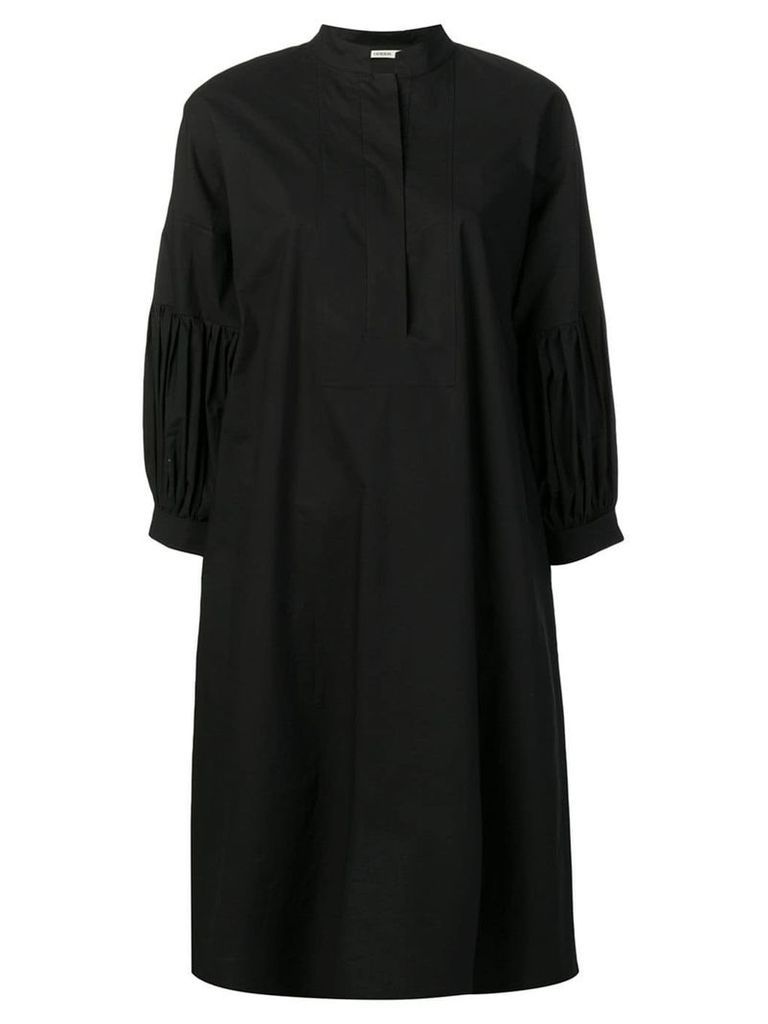 Odeeh pleated sleeve dress - Black