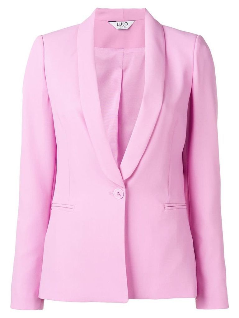 Liu Jo one-button fitted blazer - Pink