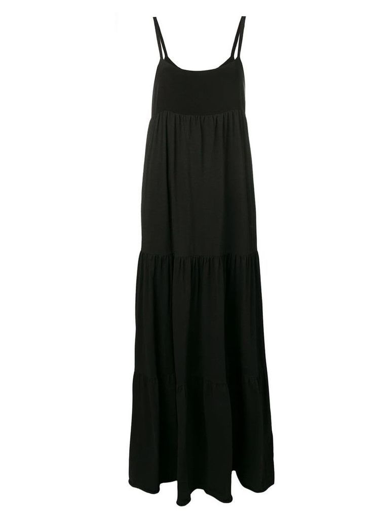 Semicouture panelled maxi dress - Black