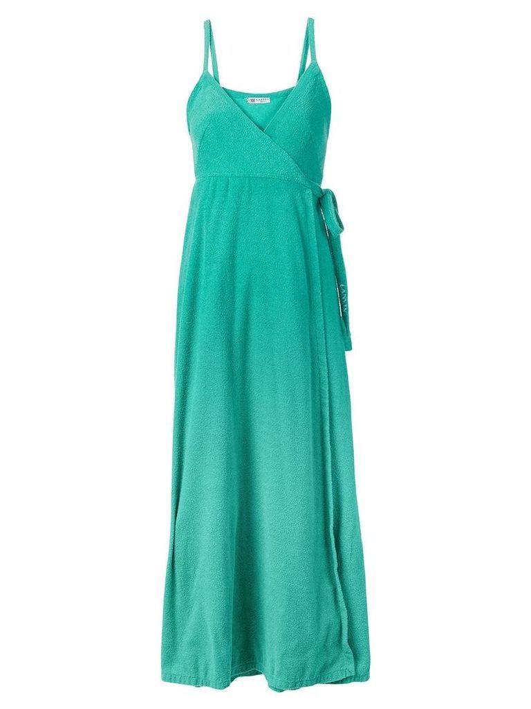 Lanvin Pre-Owned wrap style front dress - Green