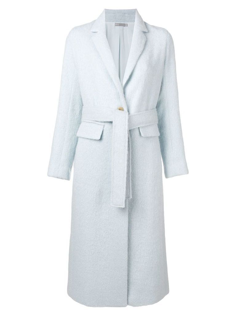 Vince single breasted wrap coat - Blue