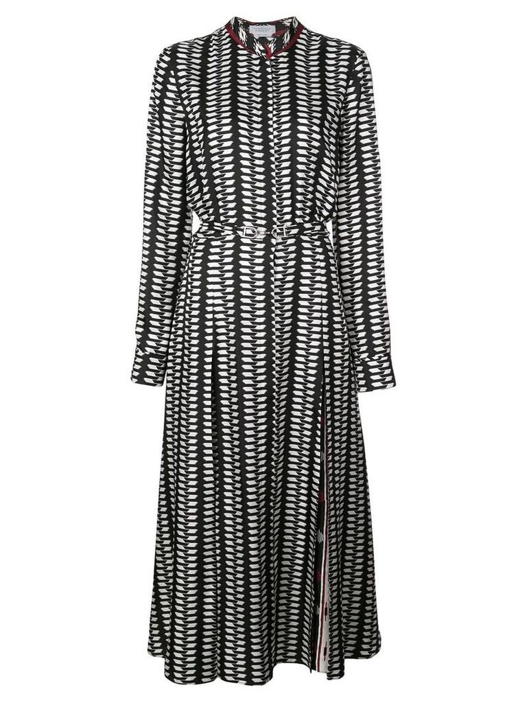 Gabriela Hearst printed belted shirt dress - Black