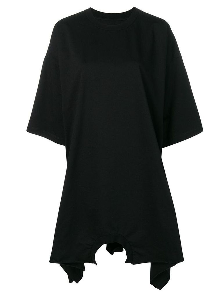 Mm6 Maison Margiela oversized sweatshirt dress - Black