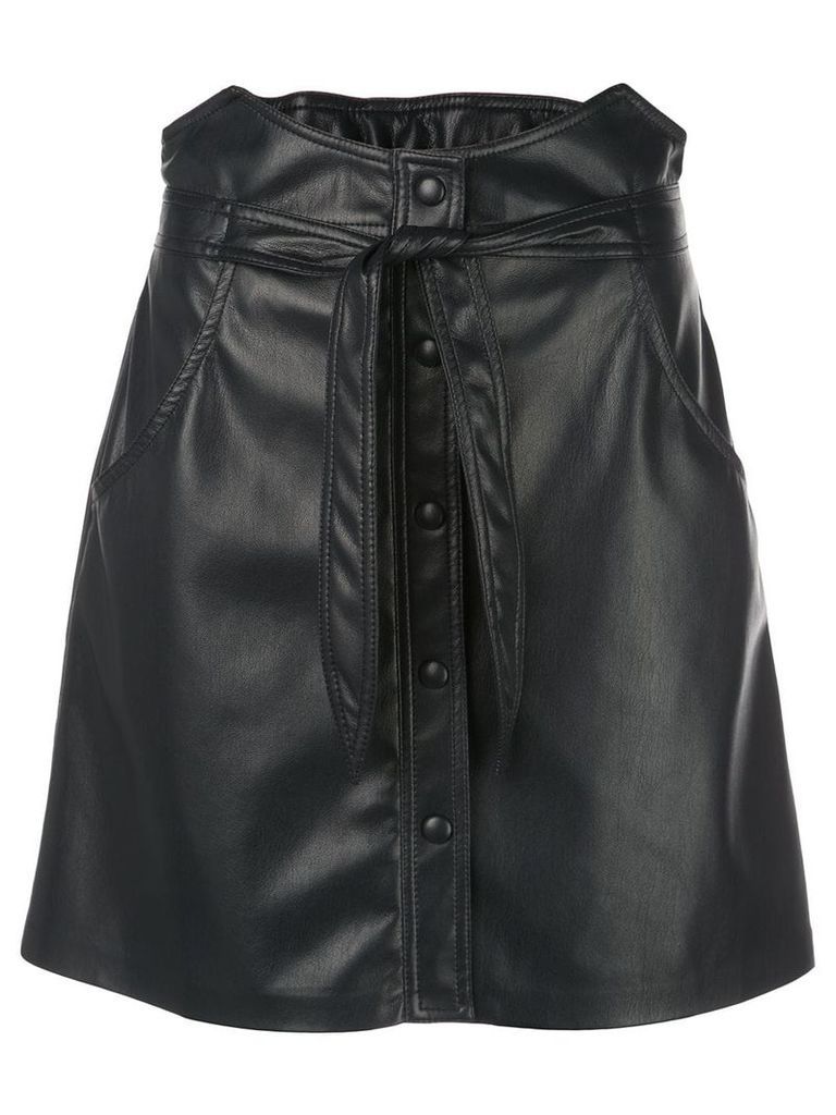 Nanushka Chai faux-leather skirt - Black
