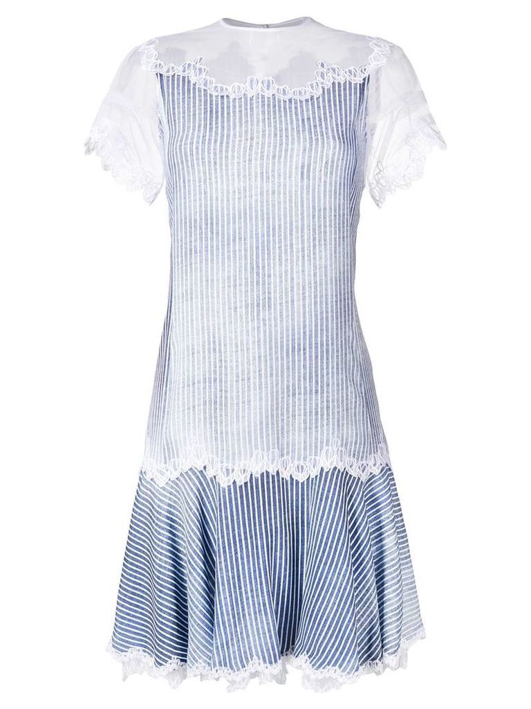 Ermanno Scervino lace detail dress - Blue