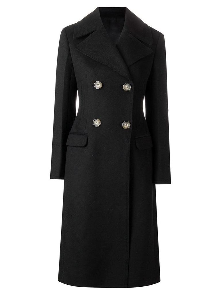 Helmut Lang tailored melton coat - Black