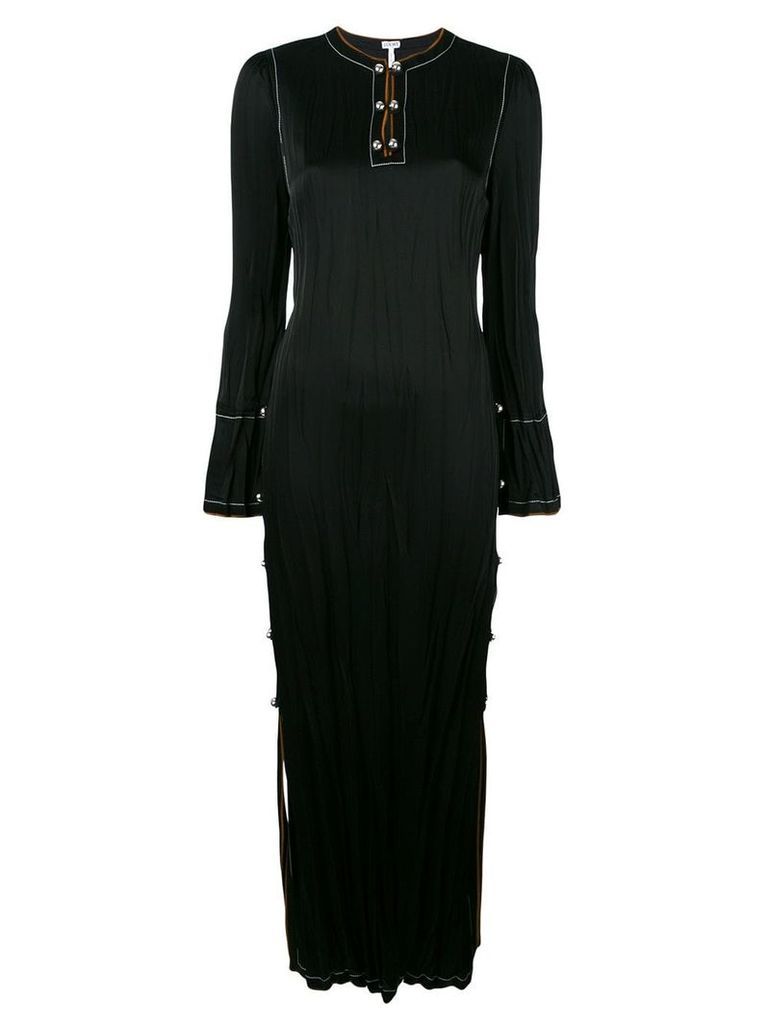 Loewe split side long dress - Black