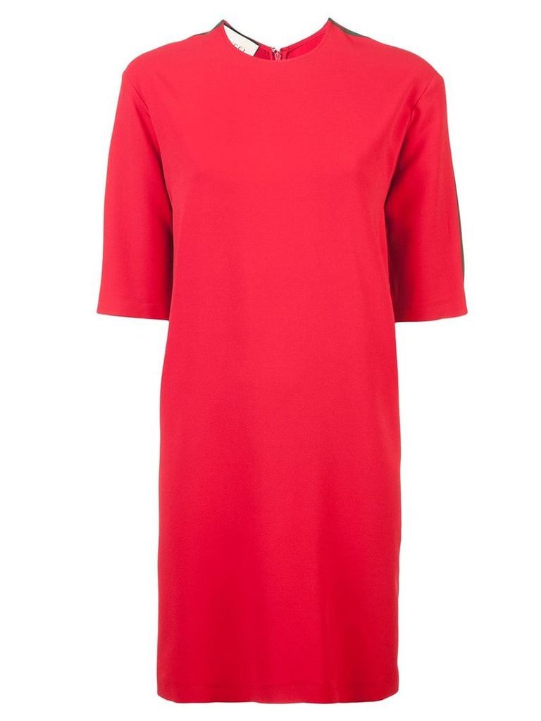 Gucci Stretch viscose tunic dress with Web - Red