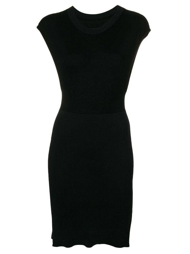 Mm6 Maison Margiela sleeveless fitted sweater dress - Black