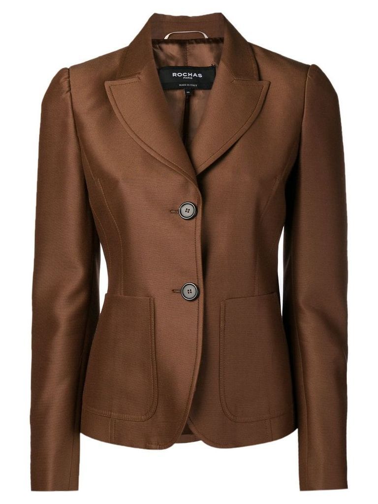 Rochas double button fitted blazer - Brown
