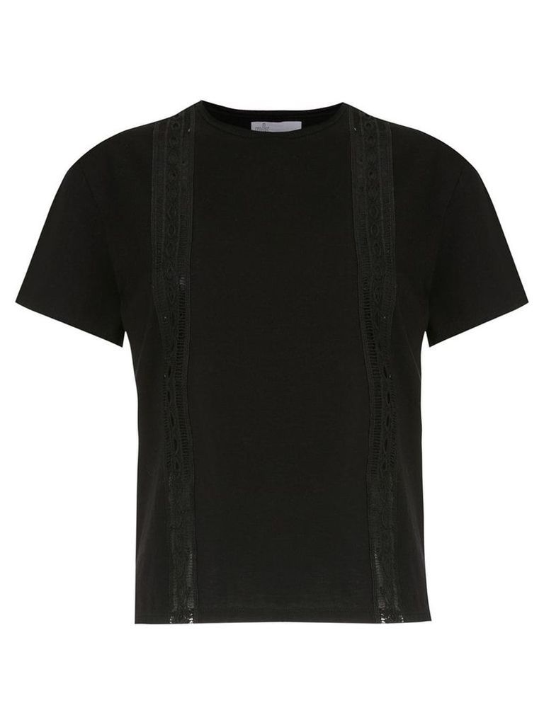 Nk lace detail blouse - Black