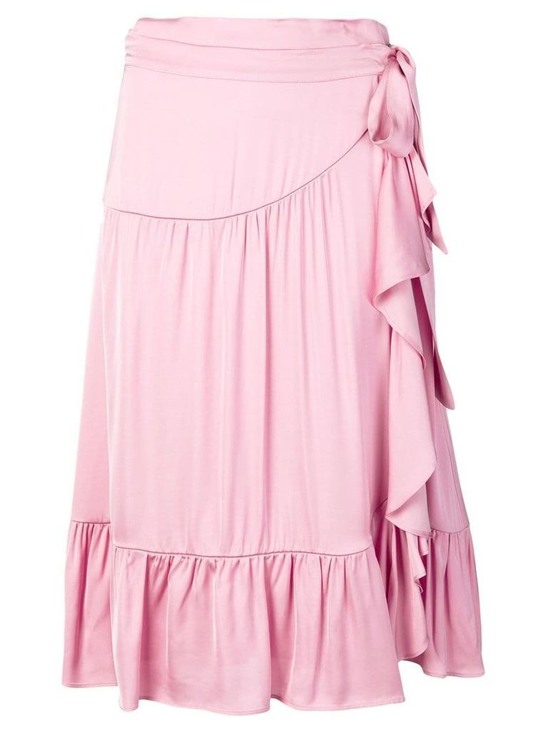 Semicouture layered midi skirt - Pink