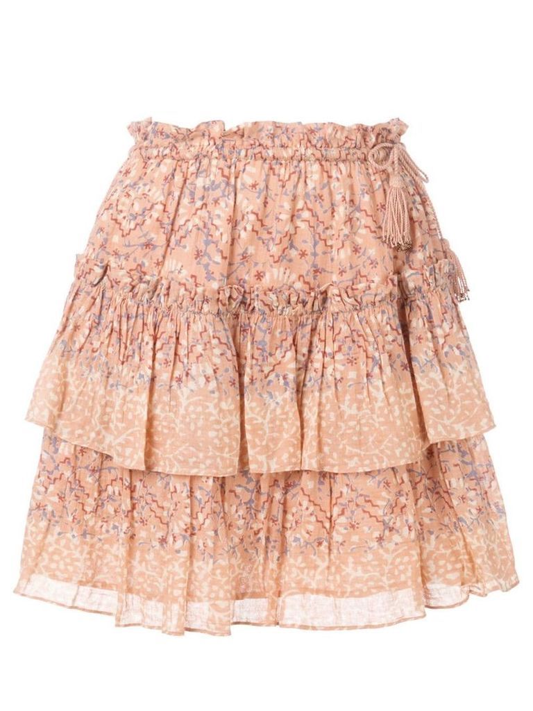 Ulla Johnson Rose floral skirt - Pink