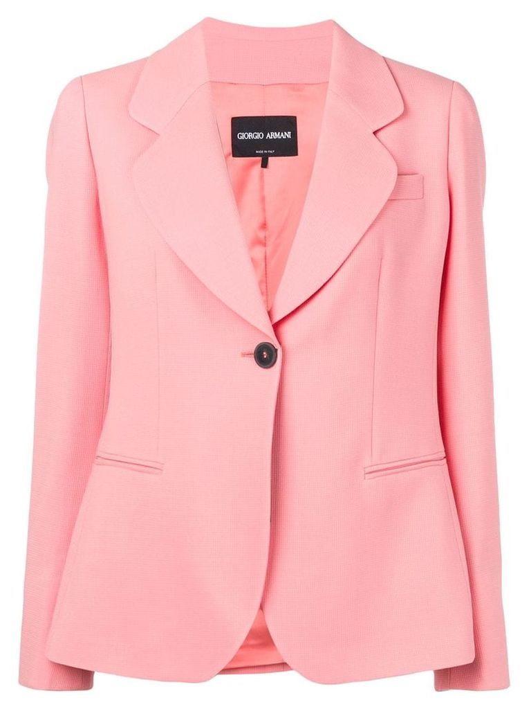 Giorgio Armani single breasted blazer - Pink