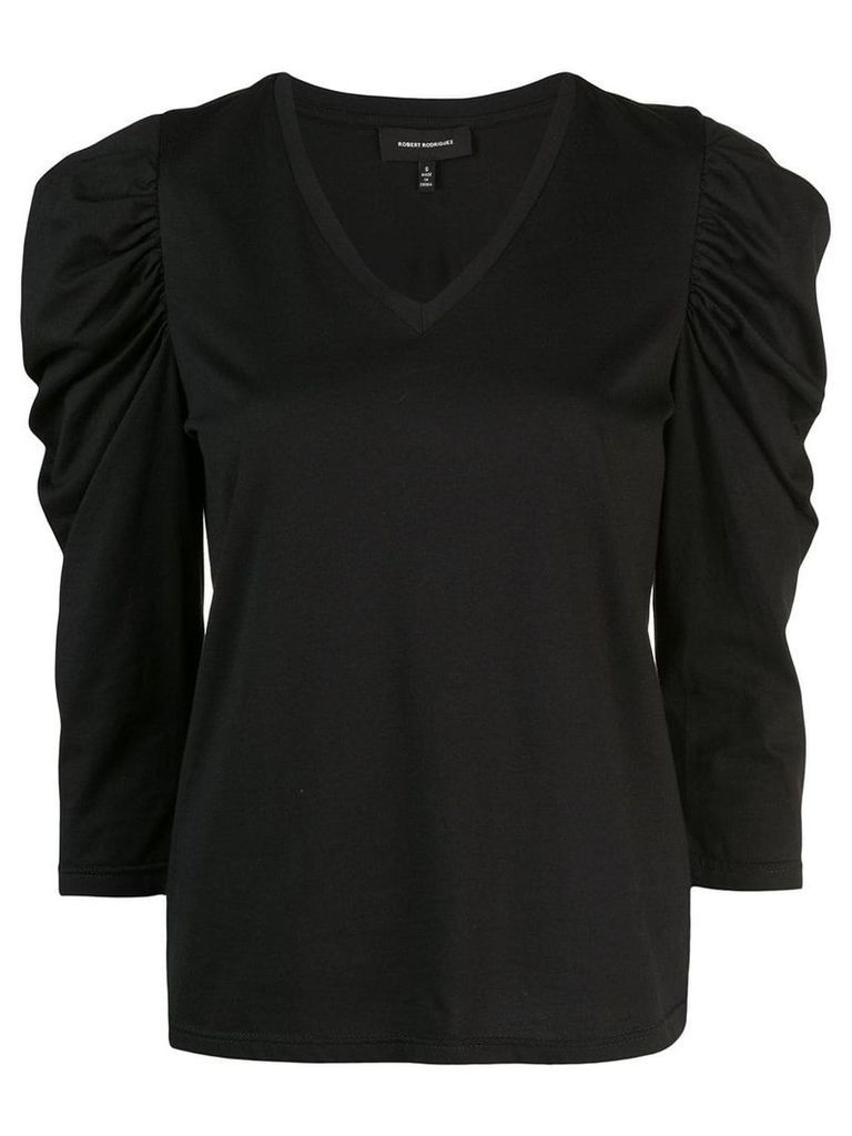 Robert Rodriguez Studio Jolie crinkled sleeves T-shirt - Black