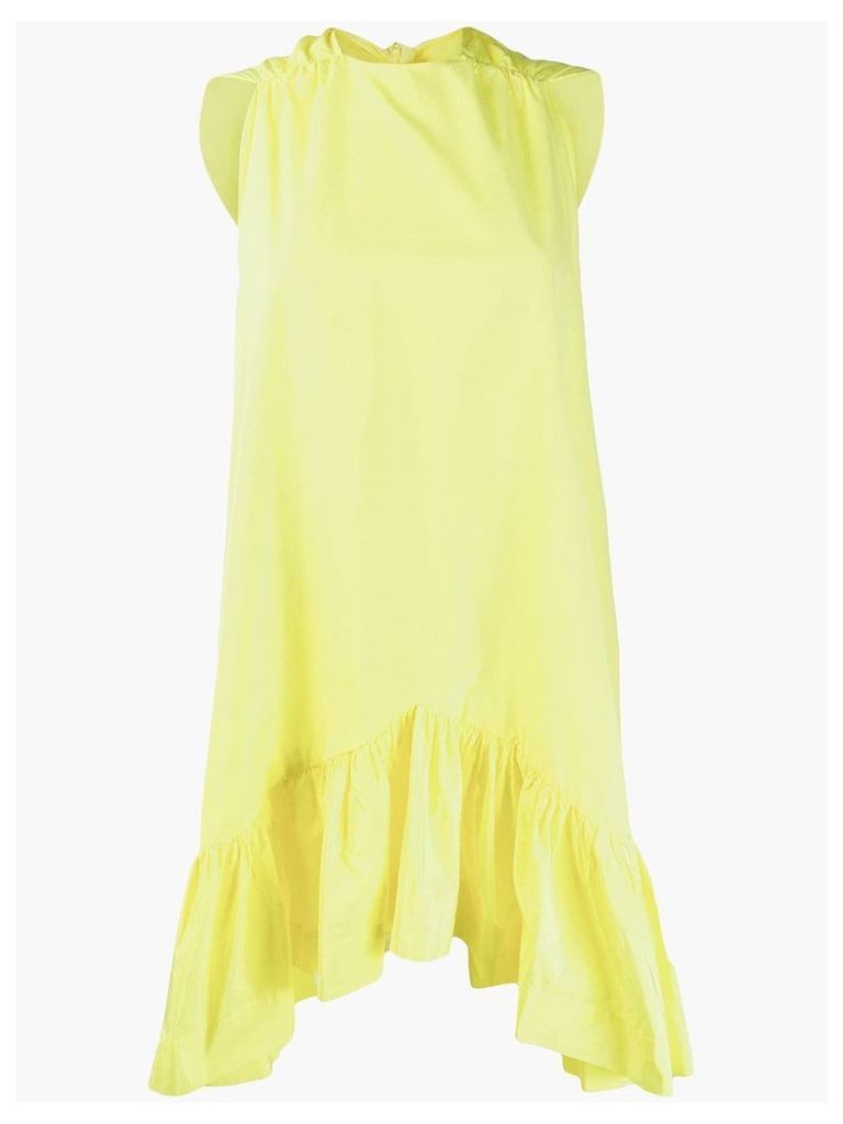 MSGM sleeveless bow mini dress - Yellow