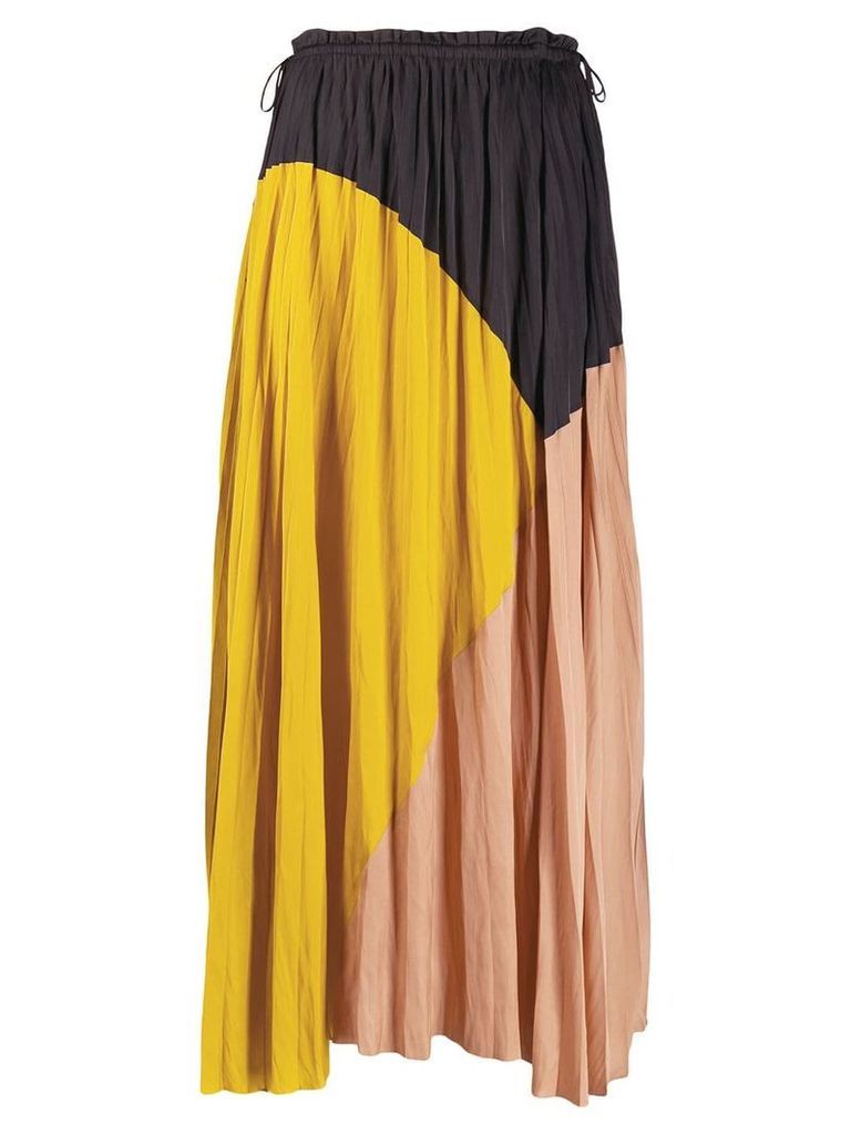 Ulla Johnson colour-block flared skirt - Black