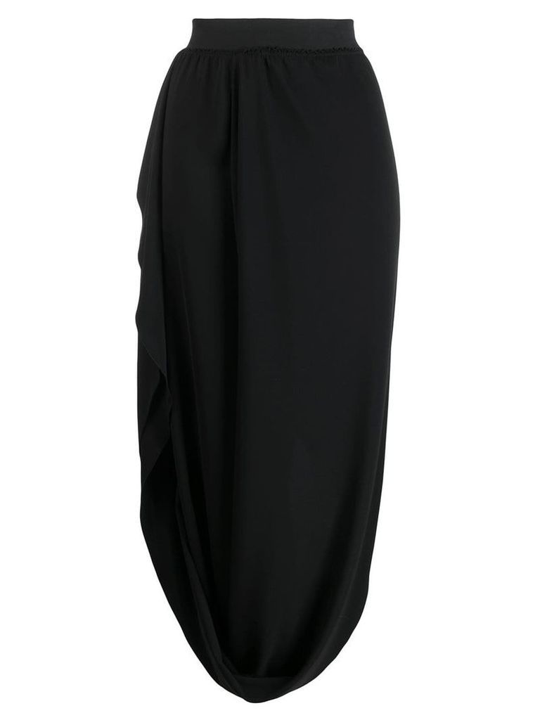 Poiret draped cocoon skirt - Black