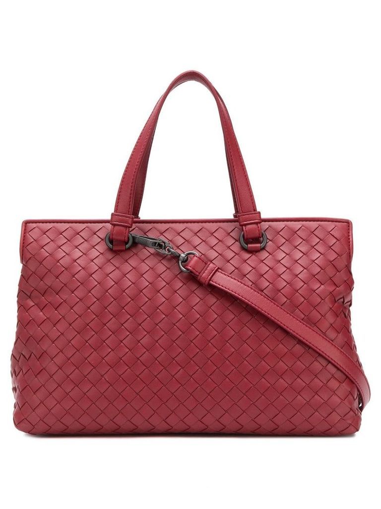 Bottega Veneta medium top handle bag - Red