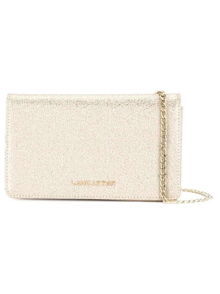 Lancaster Actual Shiny Glitter clutch - Gold