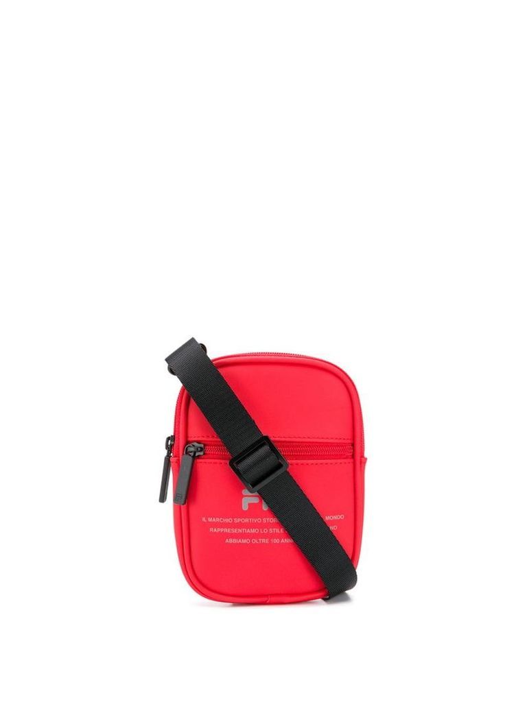 Fila Logo print shoulder bag - Red