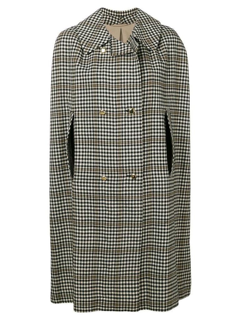 A.N.G.E.L.O. Vintage Cult 1970's checked double-breasted coat - White
