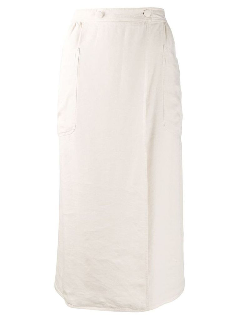 Fendi Pre-Owned straight-fit skirt - Neutrals