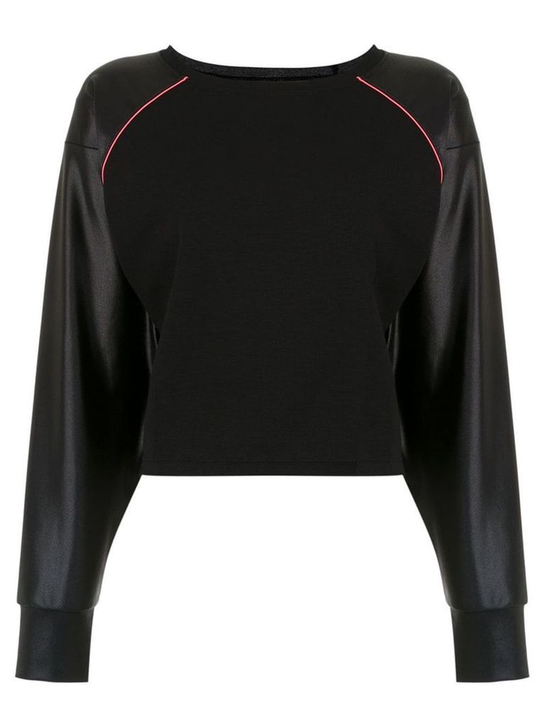 Track & Field Neon long sleeved blouse - Black
