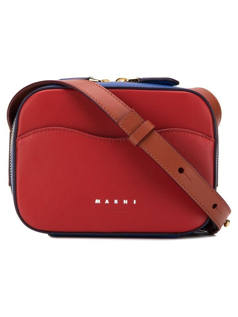 Marni boxy crossbody bag - Red