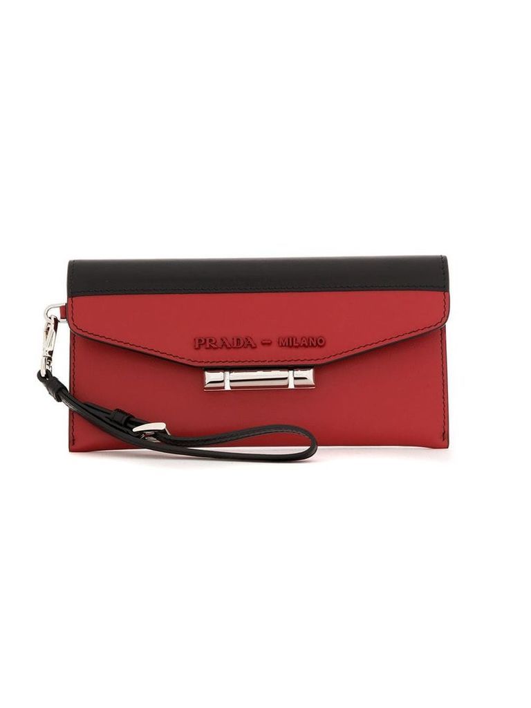 Prada Sybille two-tone leather bag - Red