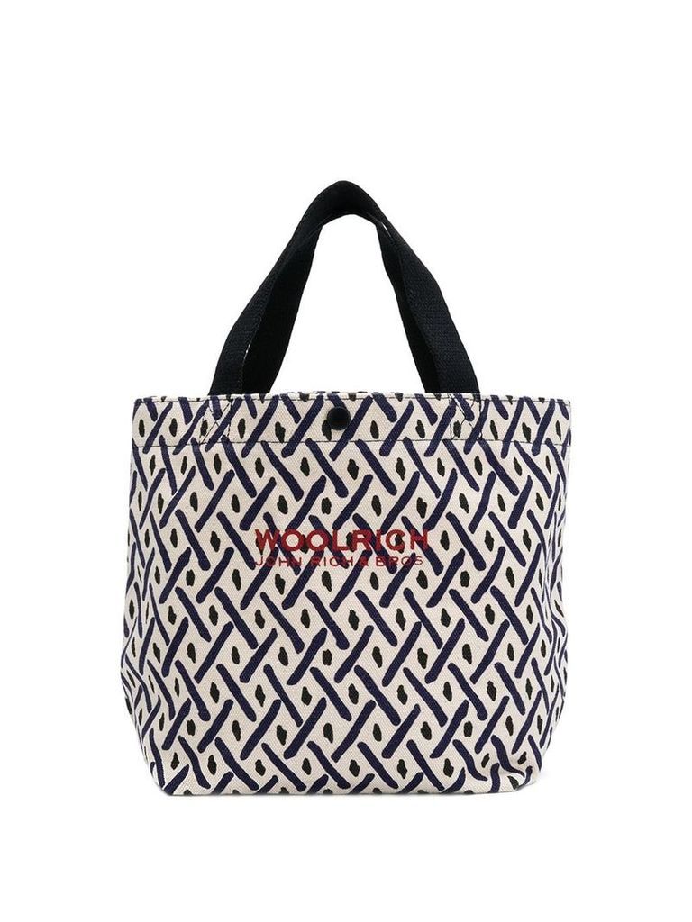 Woolrich patterned tote - Neutrals