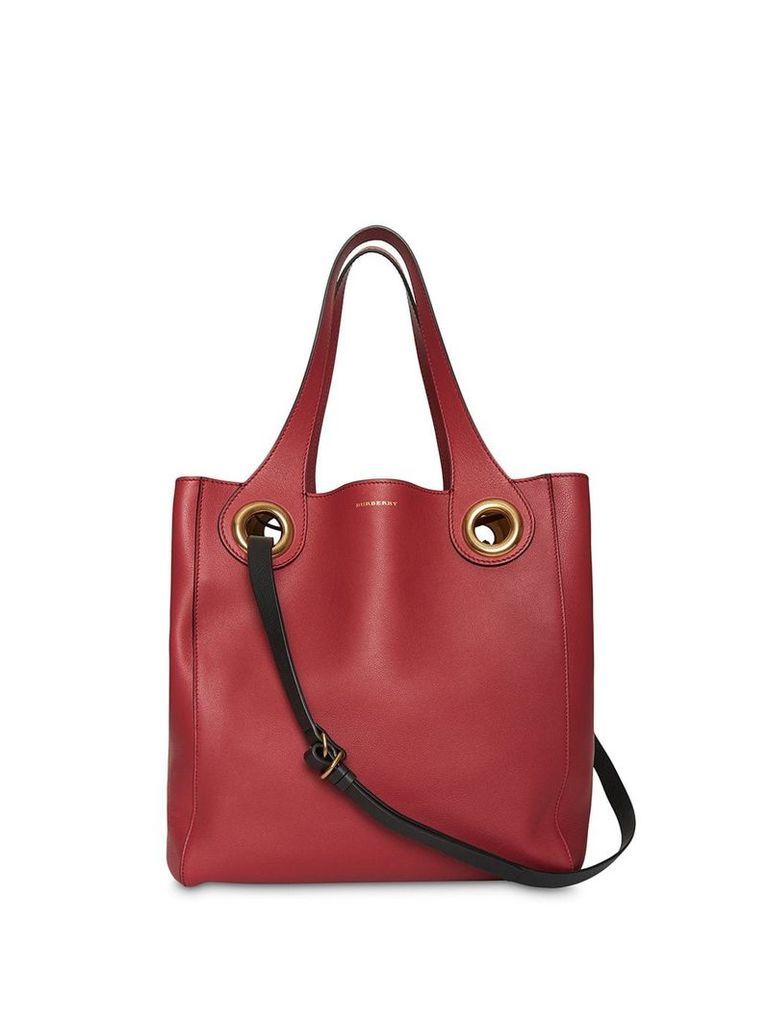 Burberry The Medium grommet tote - Red
