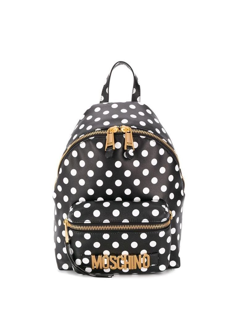 Moschino polka-dot backpack - Black