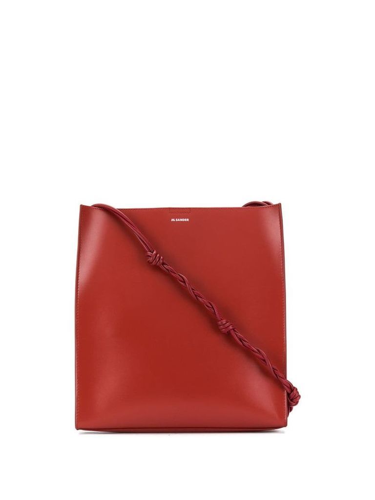 Jil Sander woven strap shoulder bag - Red