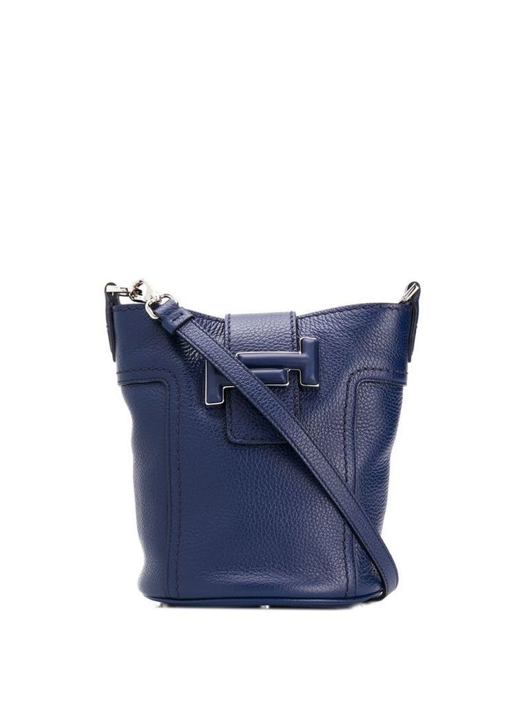 Tod's double-T bucket bag - Blue