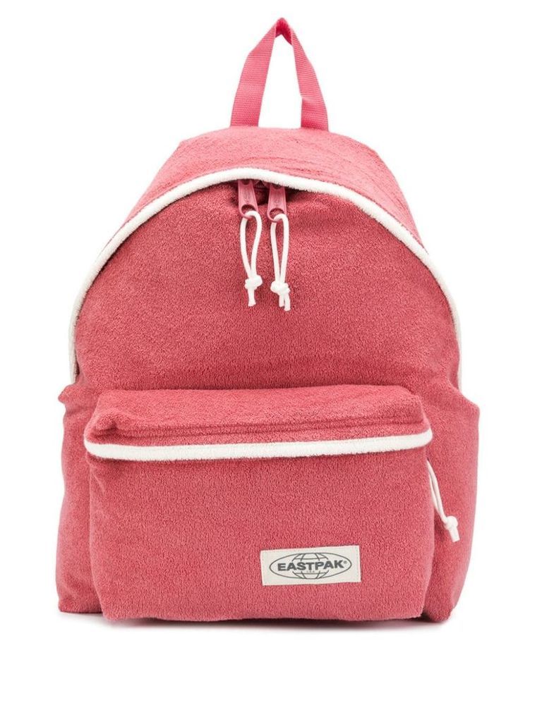 Eastpak zipped logo patch backpack - Pink