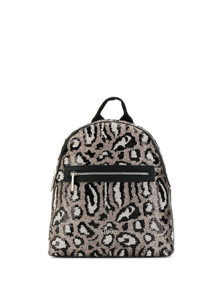 Liu Jo leopard print backpack - Black