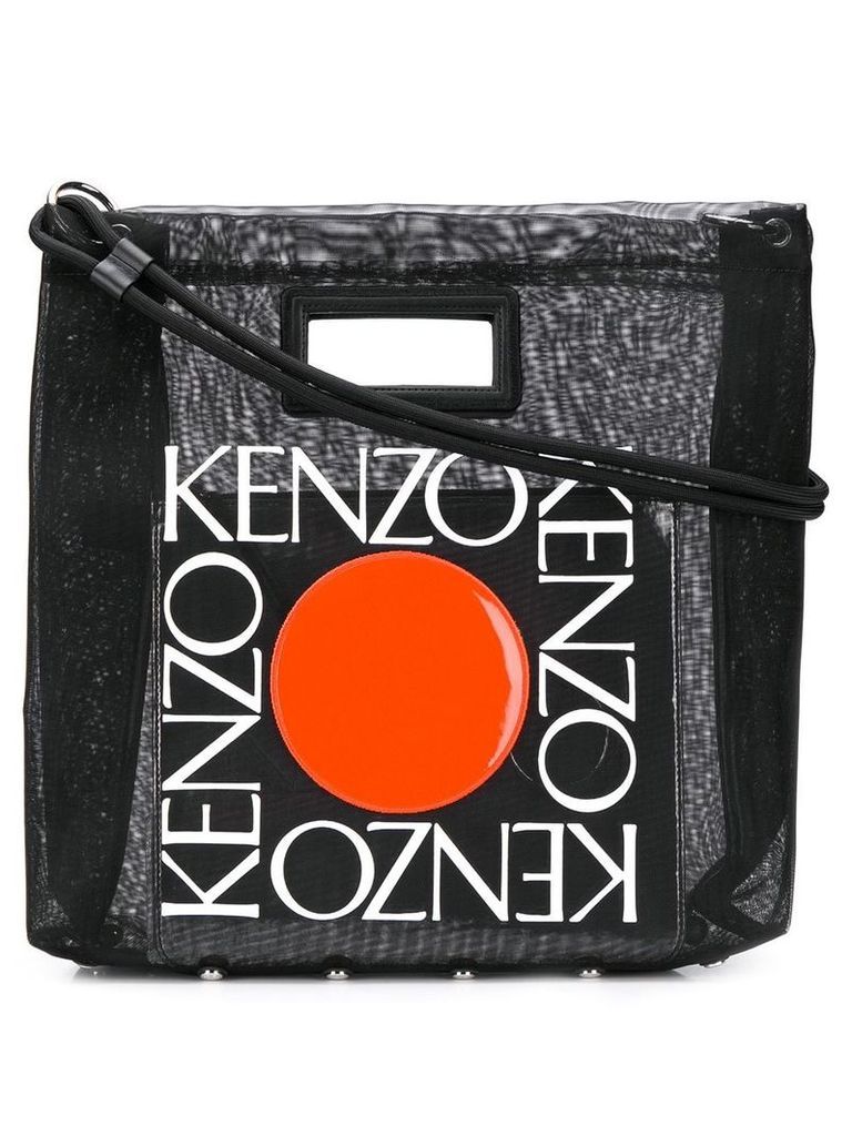 Kenzo square logo tote bag - Black