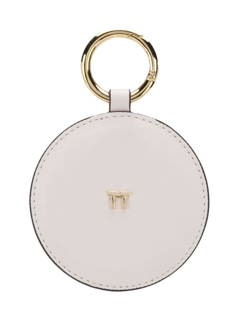 Tila March round handbag mirror - White