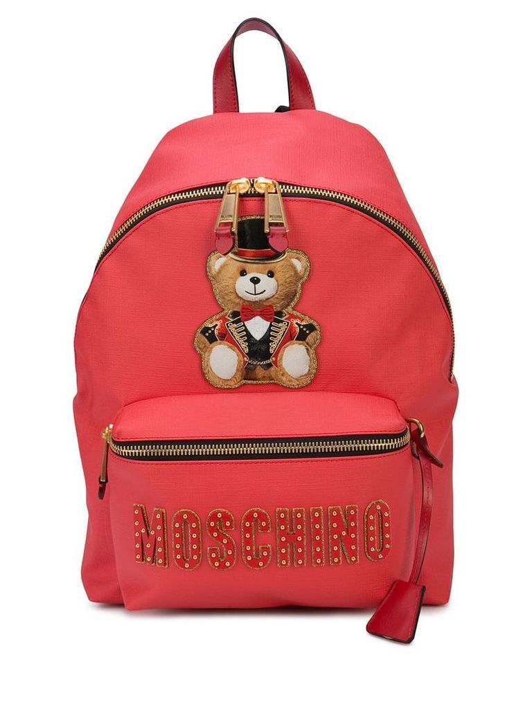 Moschino Ringmaster Teddy backpack - Red