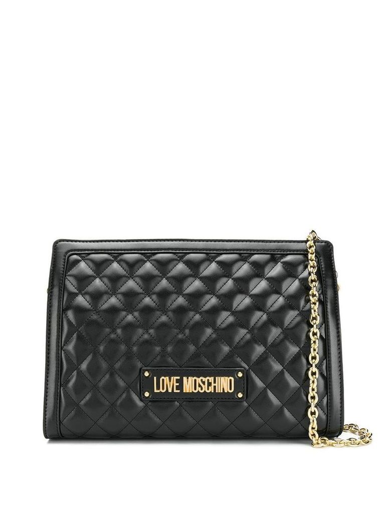 Love Moschino quilted shoulder bag - Black