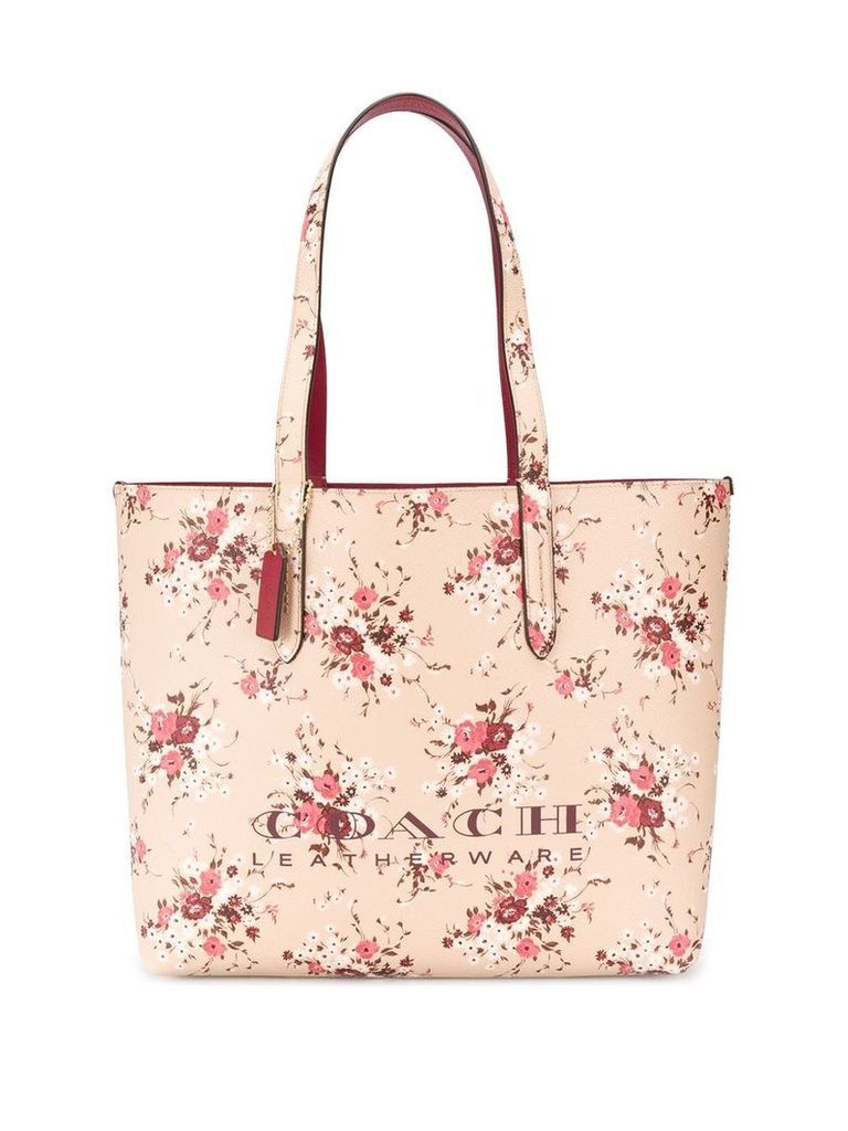 Coach floral print tote bag - Neutrals