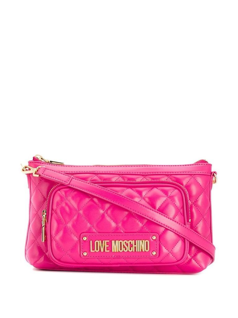 Love Moschino quilted crossbody bag - Pink