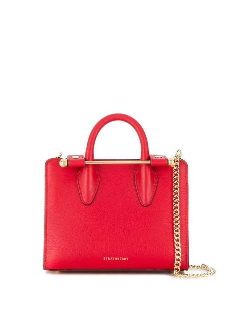 Strathberry bar detail tote - Red