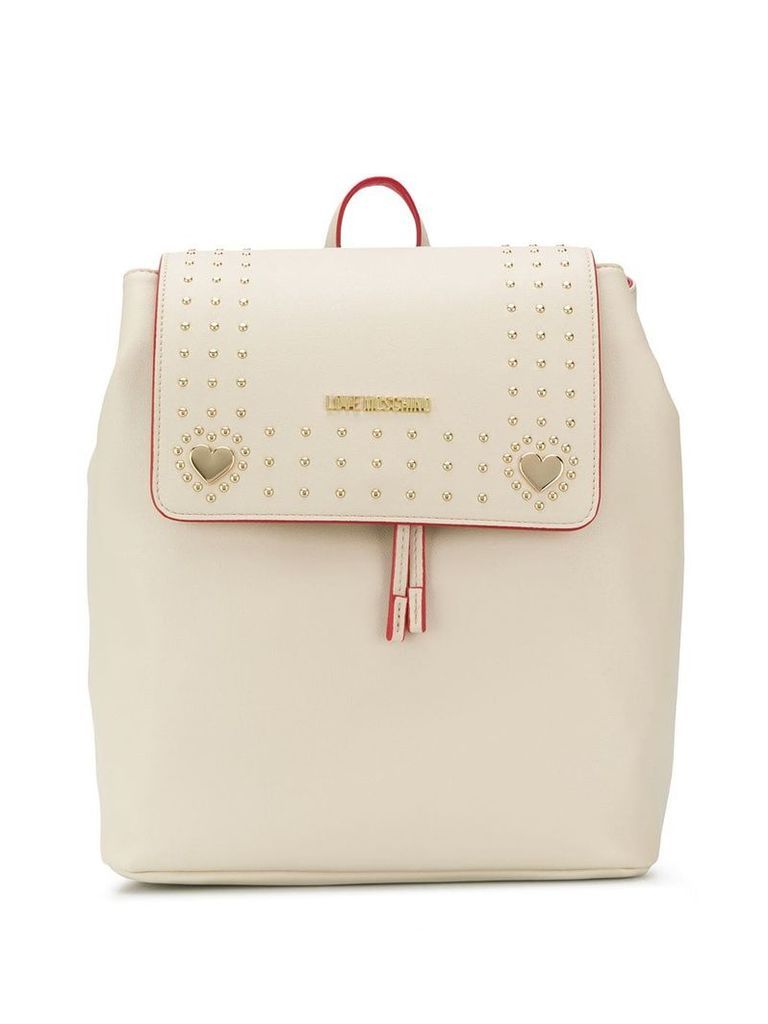 Love Moschino rounded stud backpack - Neutrals